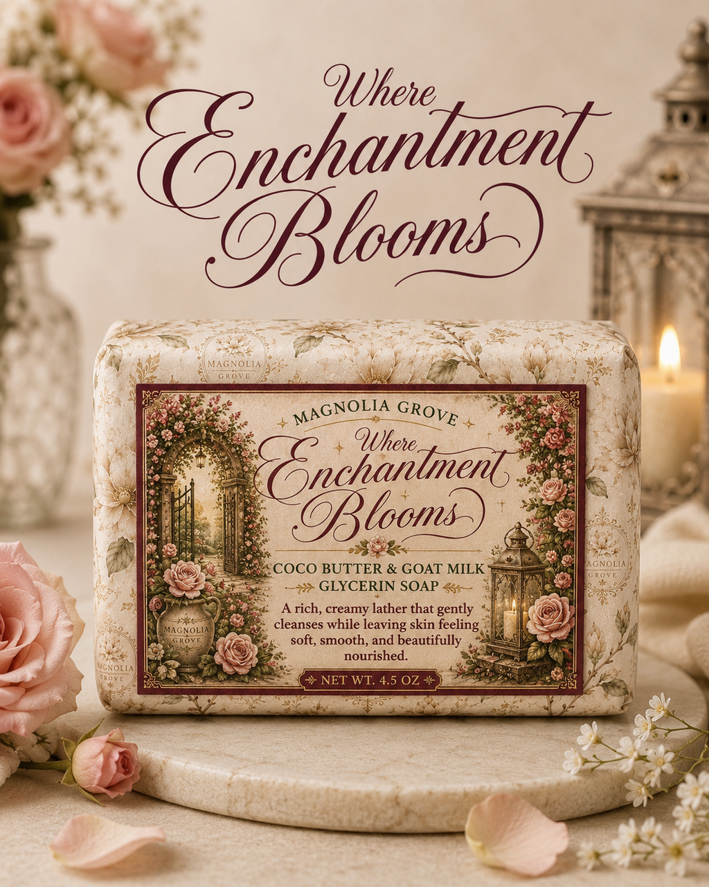 Where Enchantment Blooms - Glycerin & Goat Milk Soap