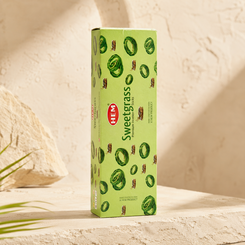 HEM Sweetgrass Incense Sticks – 20 Count