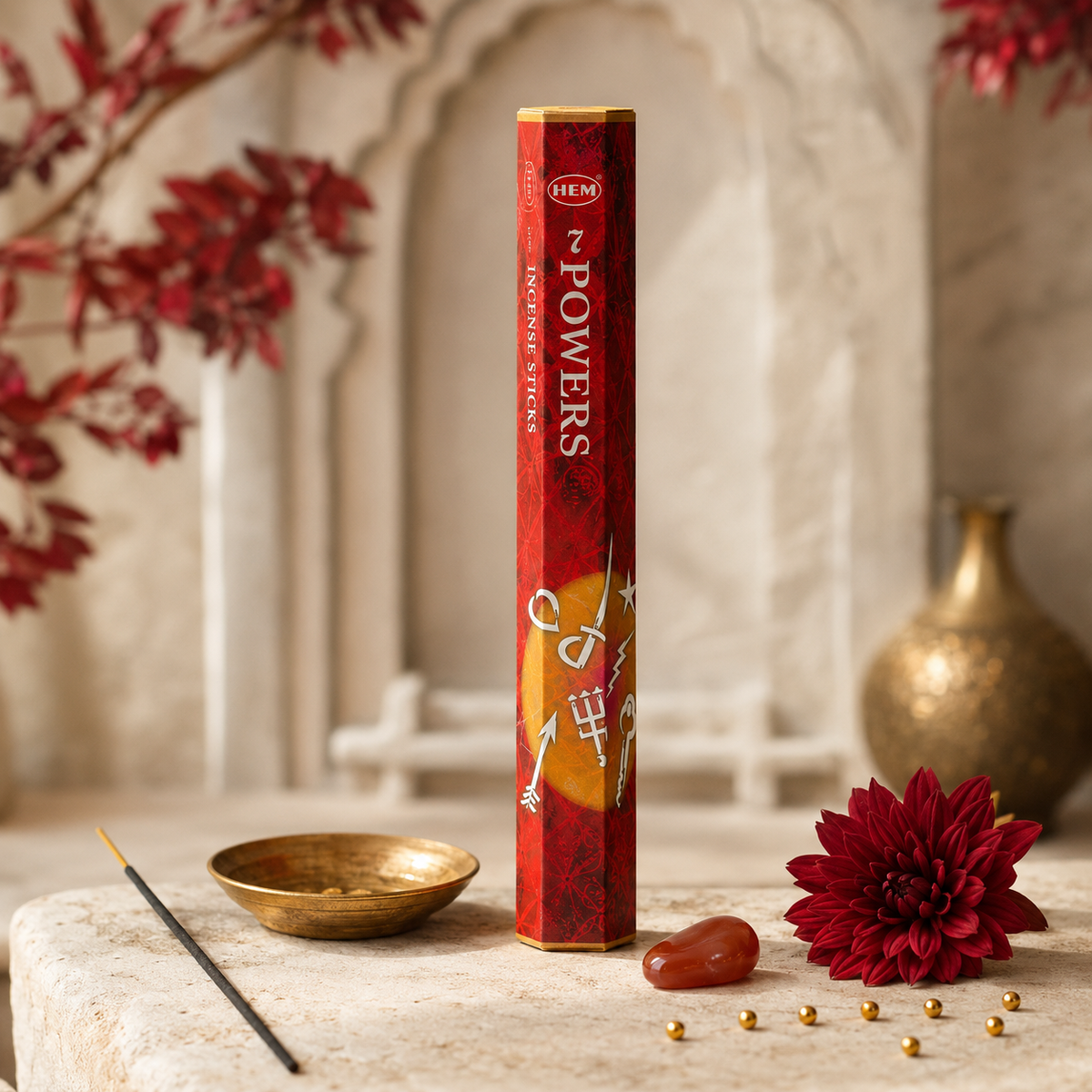 HEM Seven Powers Incense Sticks 20 Count package
