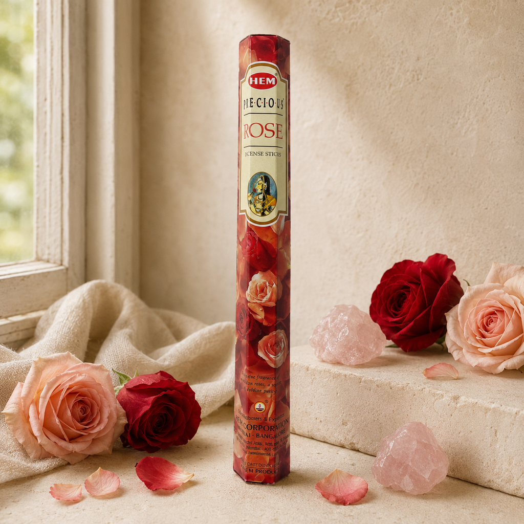 HEM Rose Incense Sticks 20 Count package