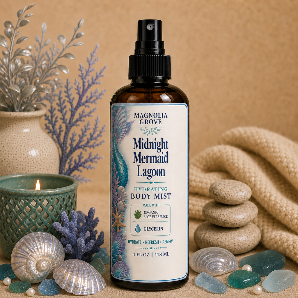 Mermaid Lagoon hydrating body mist from Magnolia Grove Gifts