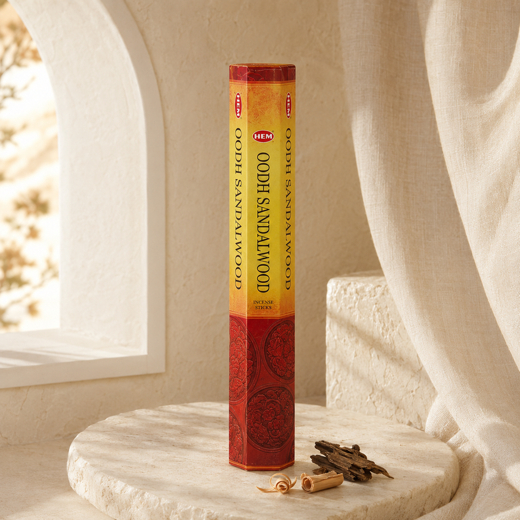 HEM Oudh Sandalwood Incense Sticks – 20 Count