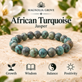African Turquoise 8mm stretch bracelet hero