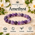 Amethyst 8mm stretch bracelet hero
