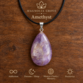 Amethyst drop pendant — main
