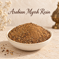 Arabian Myrrh Resin natural resin incense in an elegant ceramic bowl