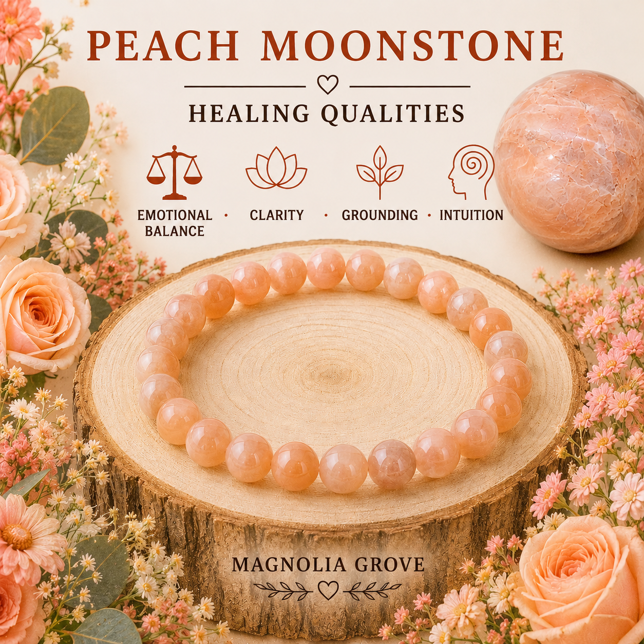 Peach Moonstone