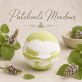 Patchouli Meadows handmade bath bomb by Magnolia Grove Gifts