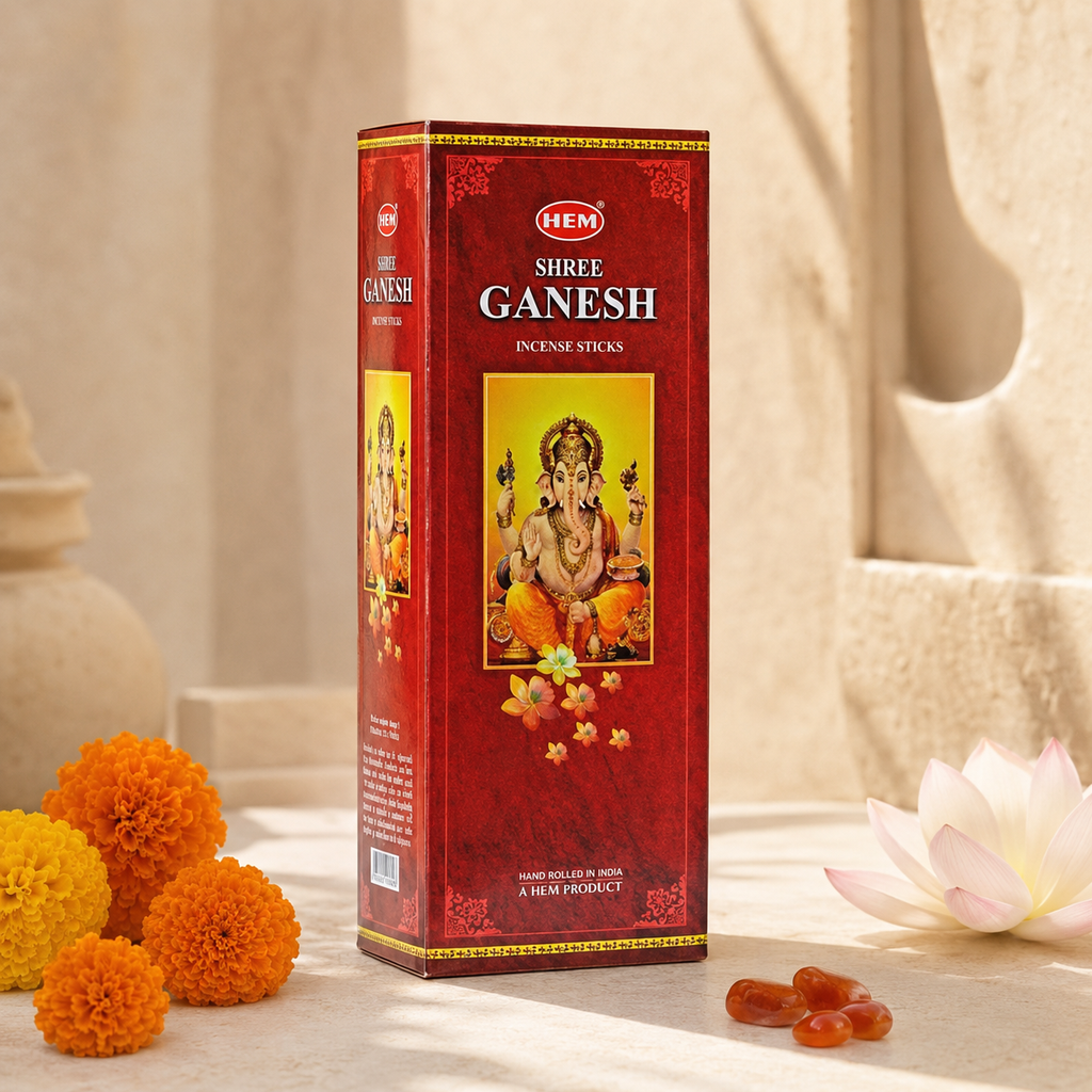HEM Shree Ganesh Incense Sticks – 20 Count
