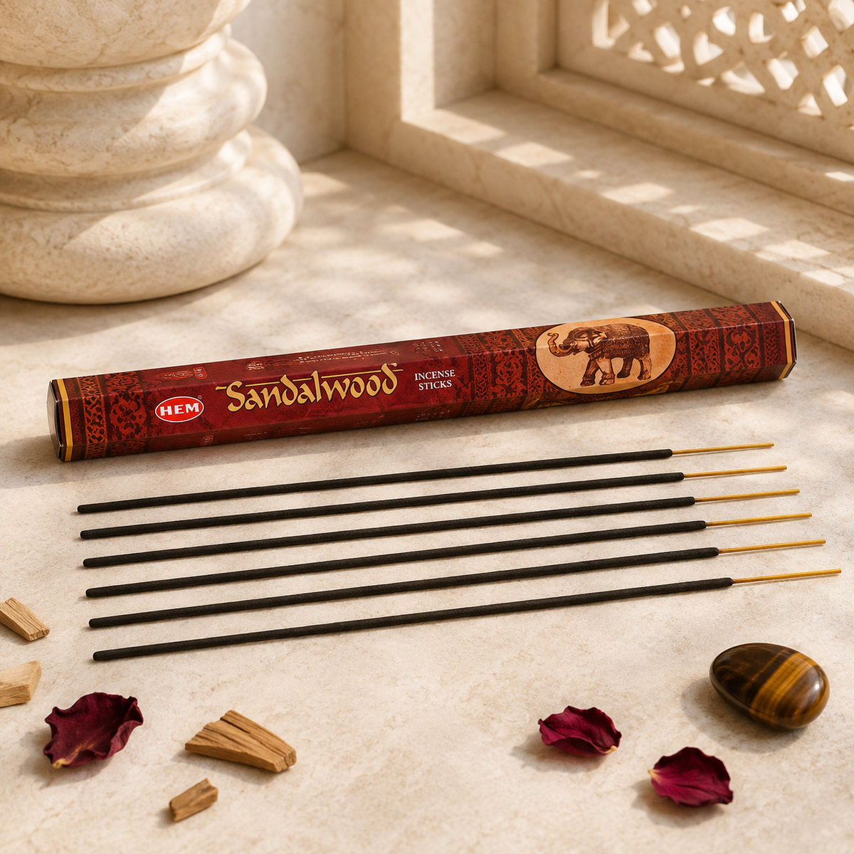 HEM Sandalwood Incense Sticks – 20 Count