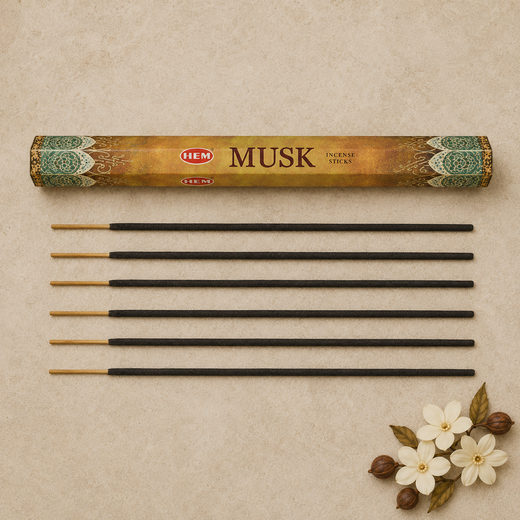 HEM Musk Incense Sticks – 20 Count