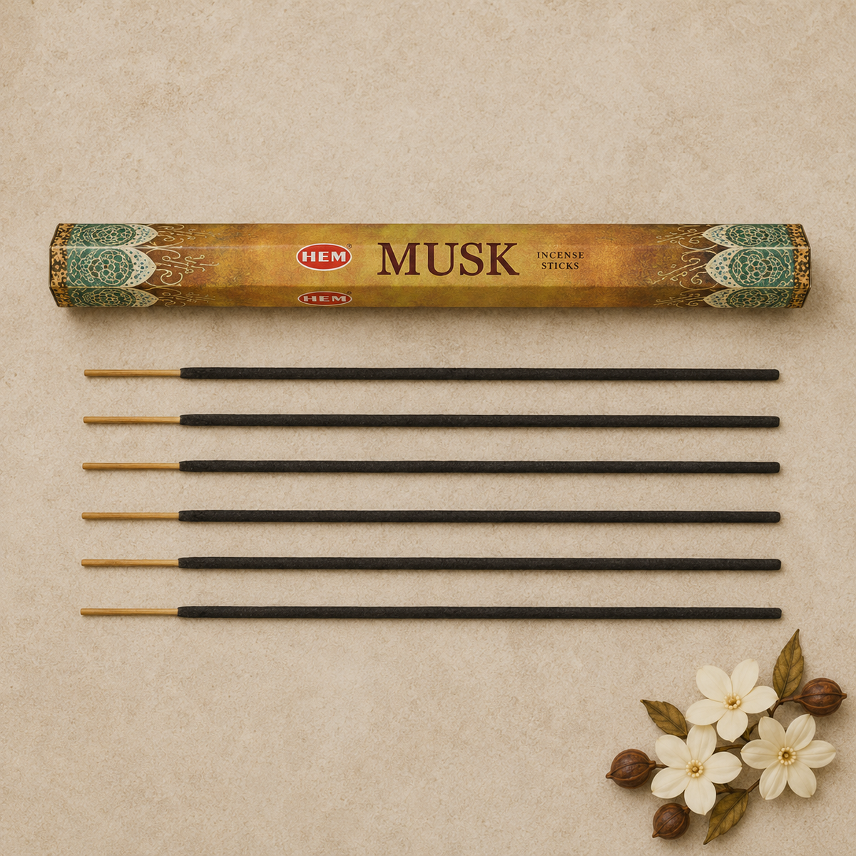 HEM Musk Incense Sticks – 20 Count