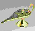 Brass Aladdin lamp cone incense burner