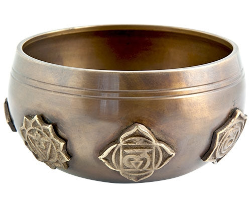 Seven chakra brass bowl incense burner