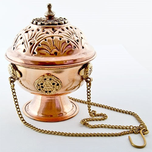 Tibetan copper hanging censer incense burner
