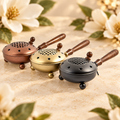 Metal Censer Set with Wooden Handles – 3 Pieces in a warm Magnolia Grove setting
