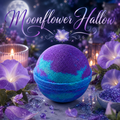 Moonflower Hallow handmade floral bath bomb by Magnolia Grove Gifts