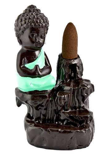 Buddha in Blue Backflow Incense Burner – Sold Individually