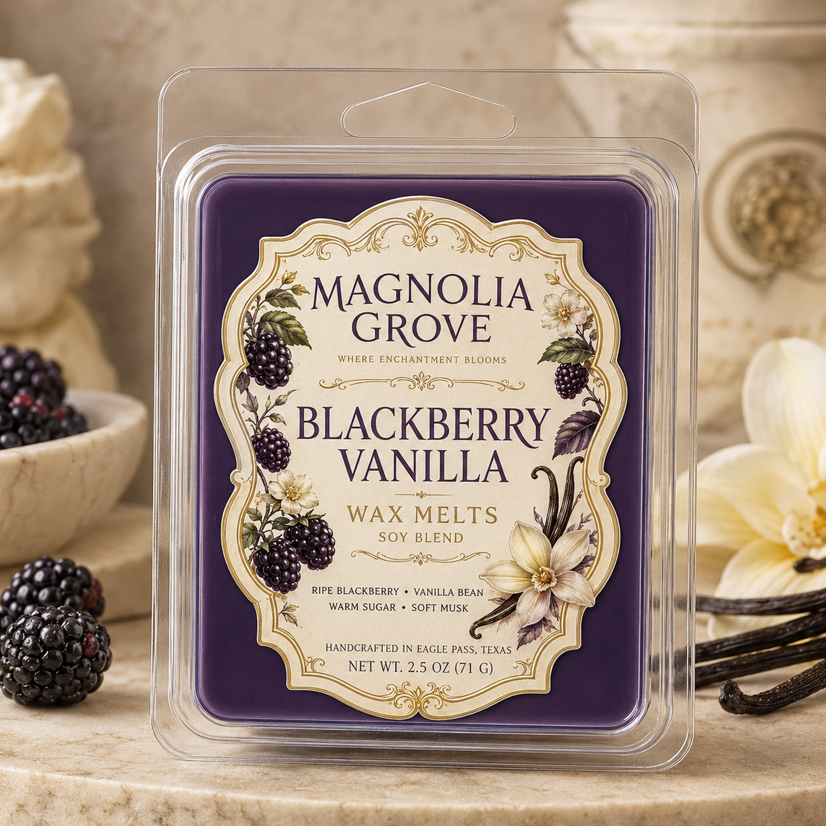 Magnolia Grove Blackberry Vanilla Wax Melt
