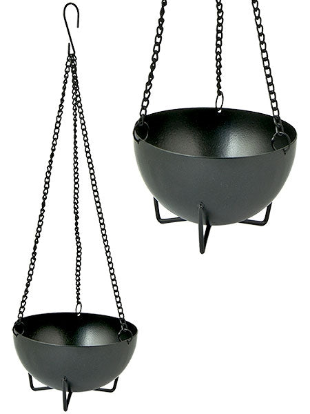 Hanging Metal Cauldron Burner – 4.75"D, 2.75"H – Sold Individually — view 2