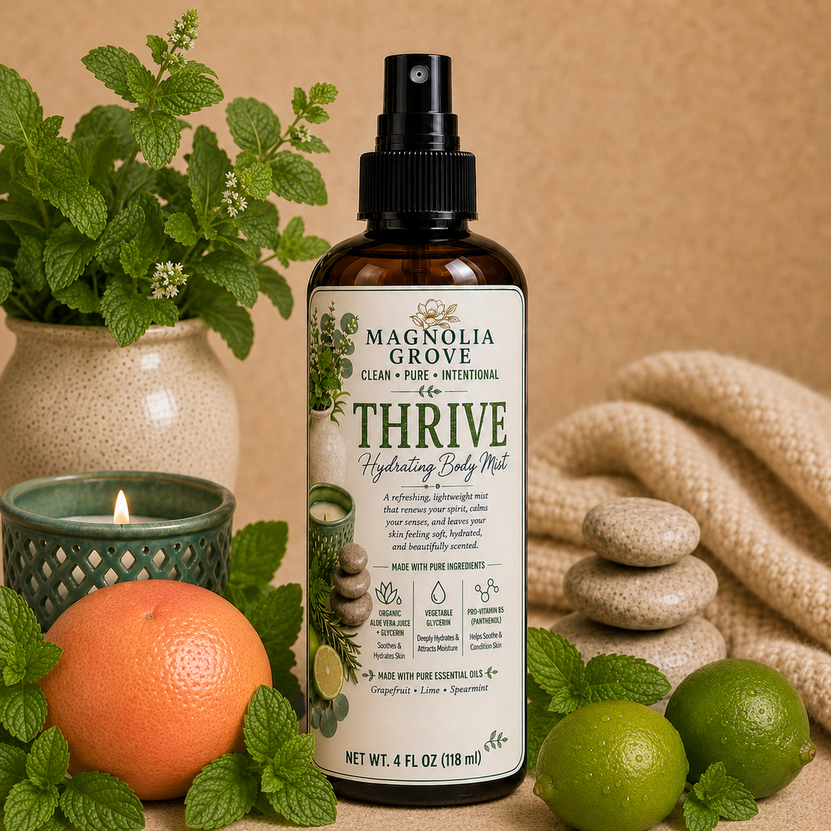 Thrive hydrating body mist from Magnolia Grove Gifts