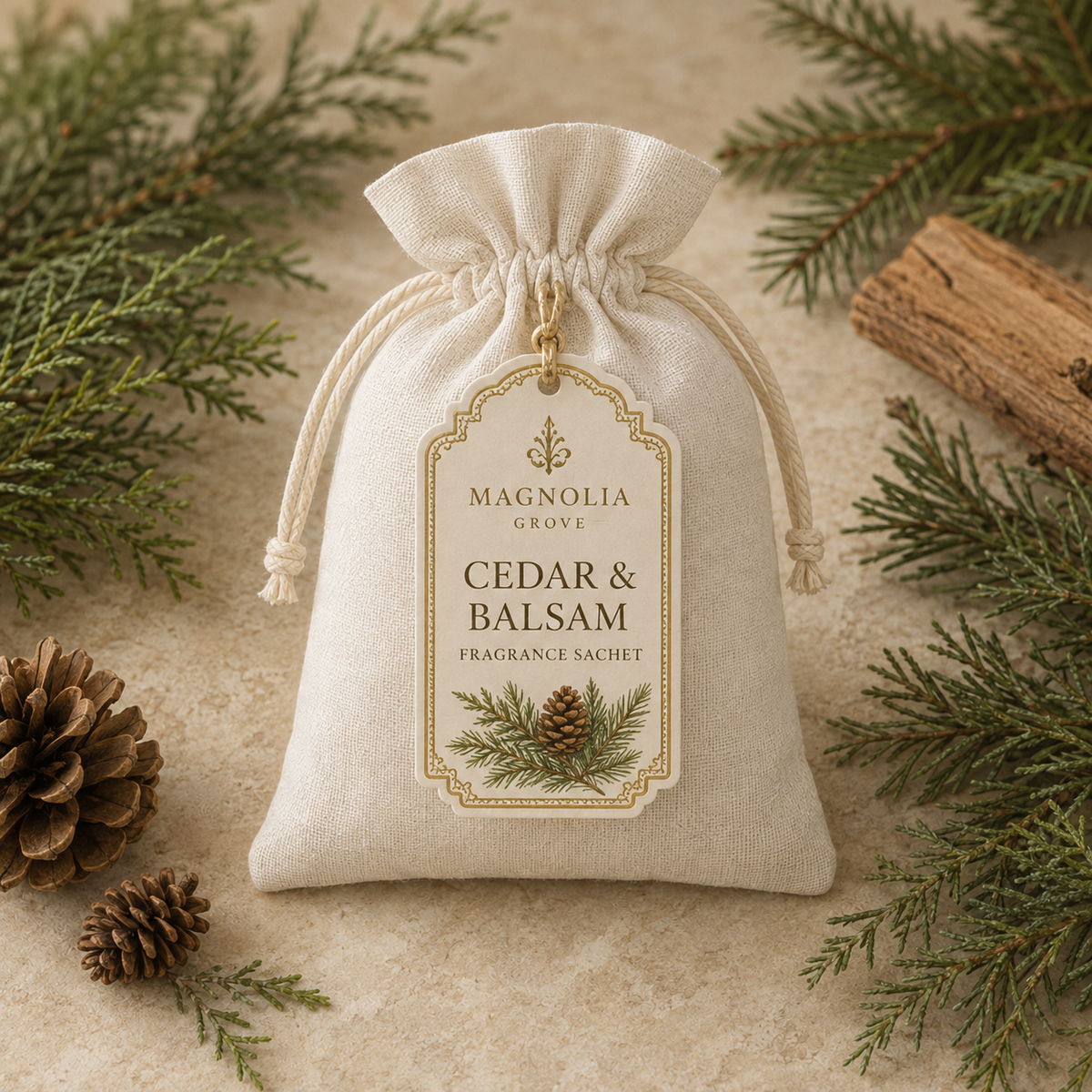 Cedar & Balsam Fragrance Sachet