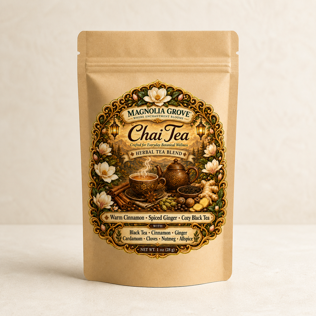 Chai Tea Regular loose-leaf black tea in Magnolia Grove pouch