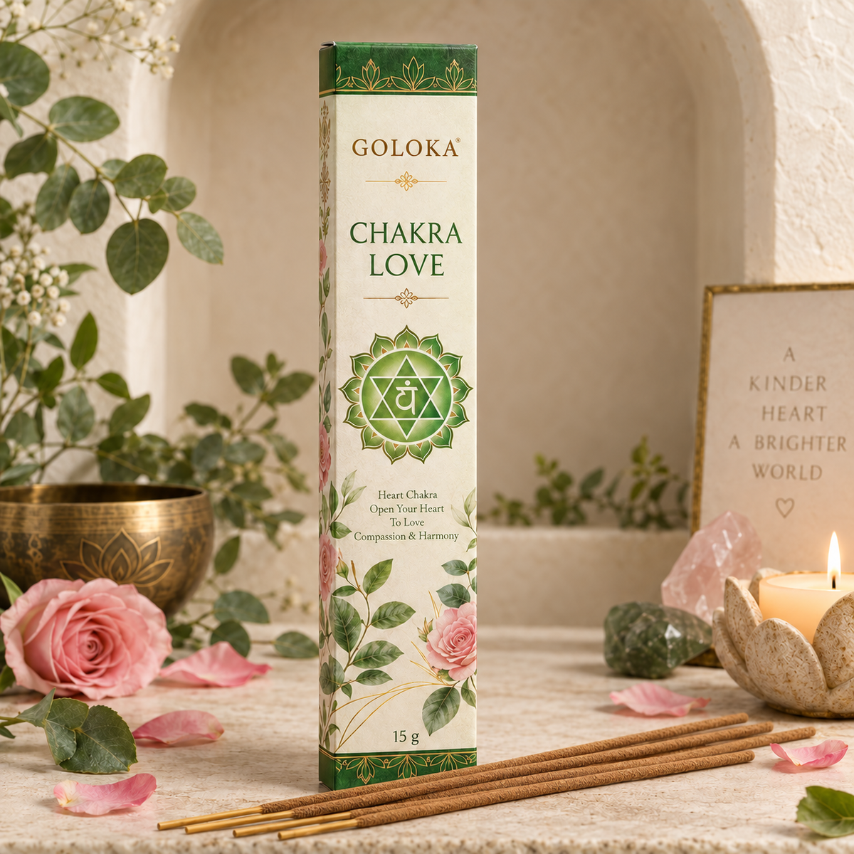 Goloka Chakra Love Incense Sticks – 15 Gram Pack