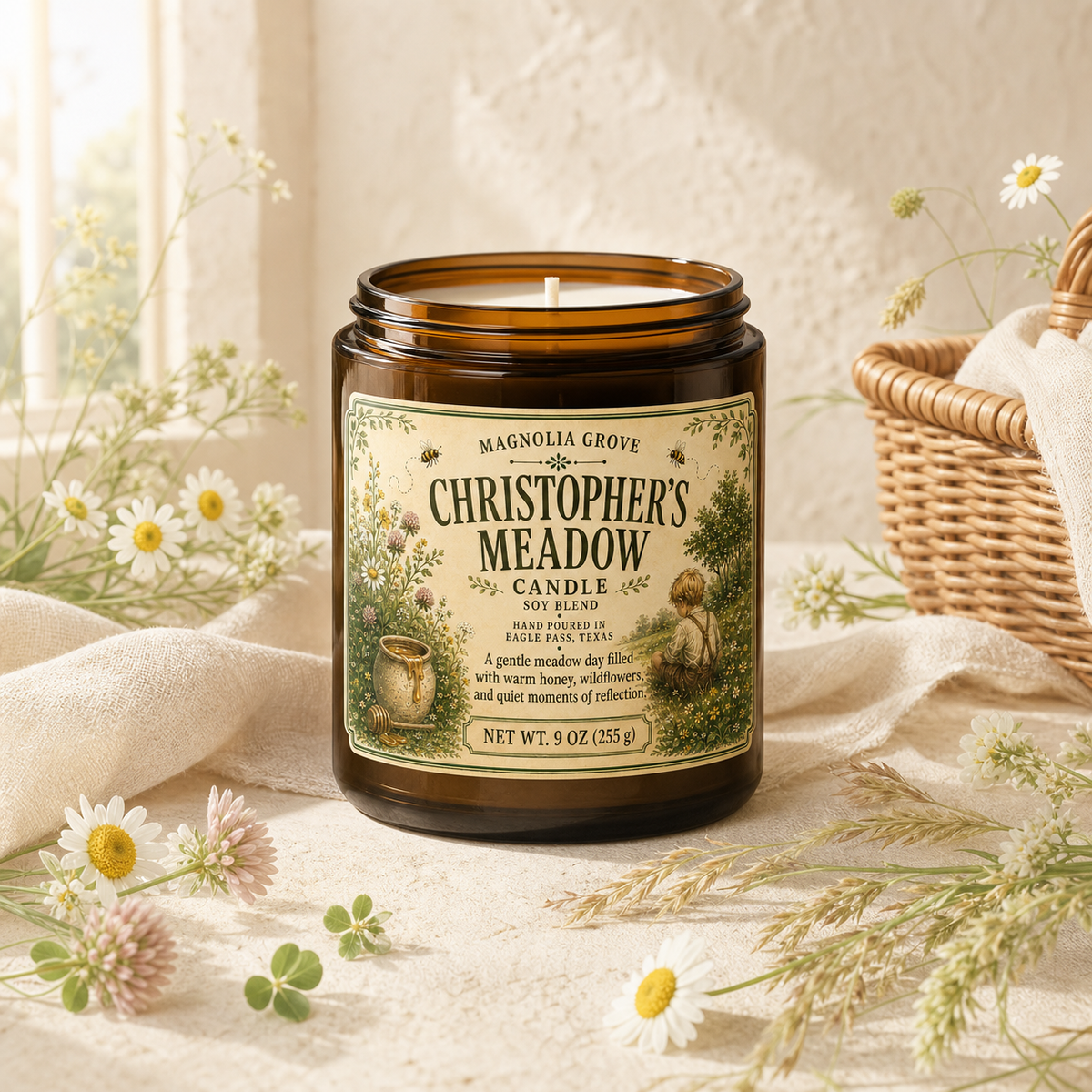Christopher's Meadow 9 oz candle from Magnolia Grove Gifts