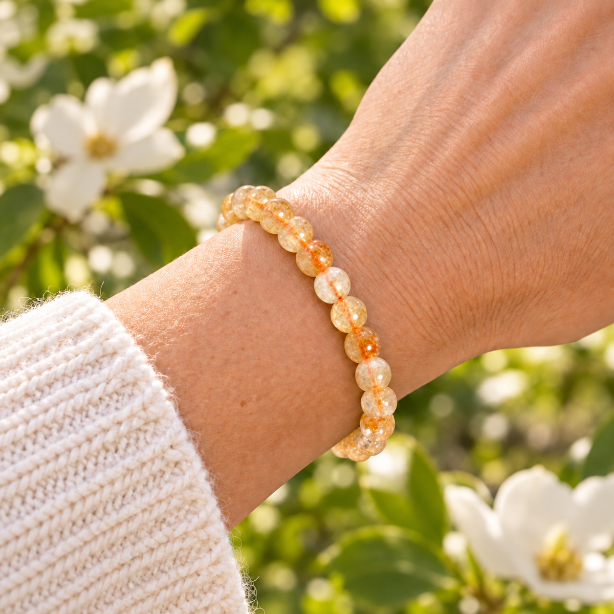 Citrine bracelet — wrist image
