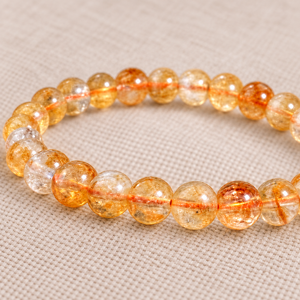 Citrine bracelet — macro image