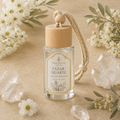 Clear Quartz Car Air Freshener — 8 mL glass bottle with wood cap