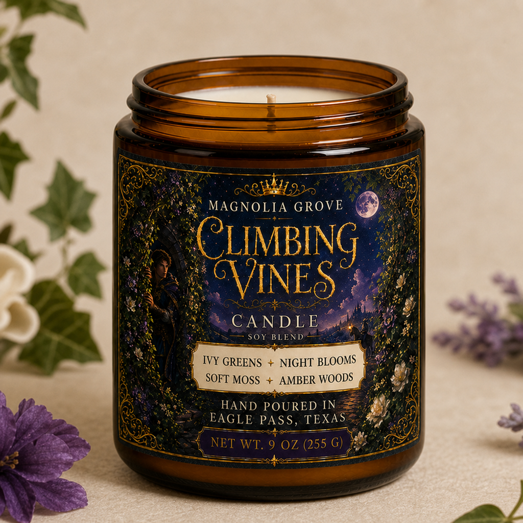 Climbing Vines soy-blend candle from Magnolia Grove Gifts