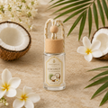 Coconut Car Air Freshener — 8 mL glass bottle with wood cap