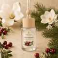 Cranberry Car Air Freshener — 8 mL glass bottle with wood cap