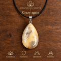 Crazy agate drop pendant — main