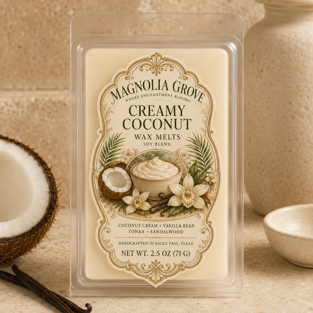 Magnolia Grove Creamy Coconut Wax Melts