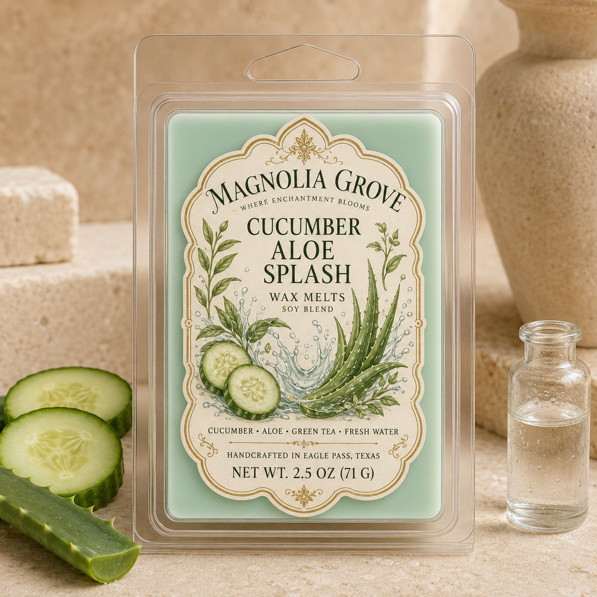 Magnolia Grove Cucumber Aloe Splash Wax Melts