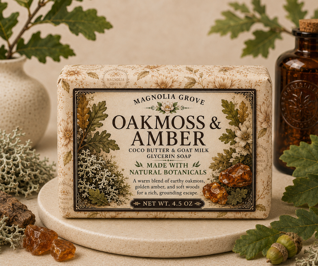 Oakmoss & Amber - Glycerin & Goat Milk Soap