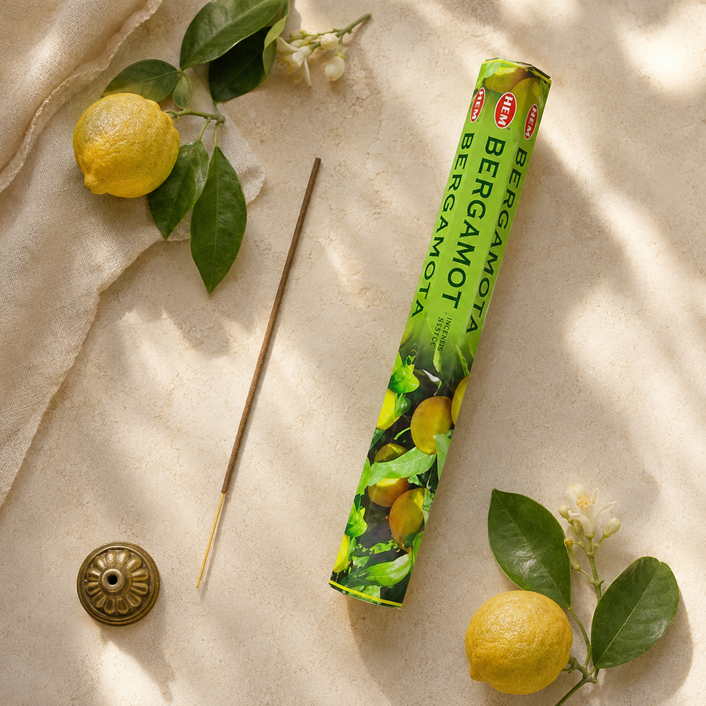 HEM Bergamot Incense Sticks 20 Count package