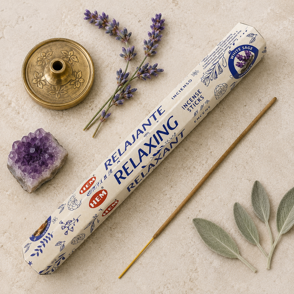 HEM Relaxing Incense Sticks 20 Count package