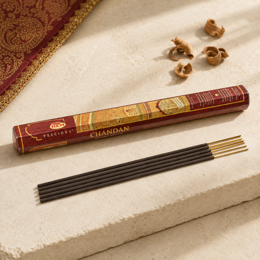 HEM Chandan Incense Sticks 20 Count package