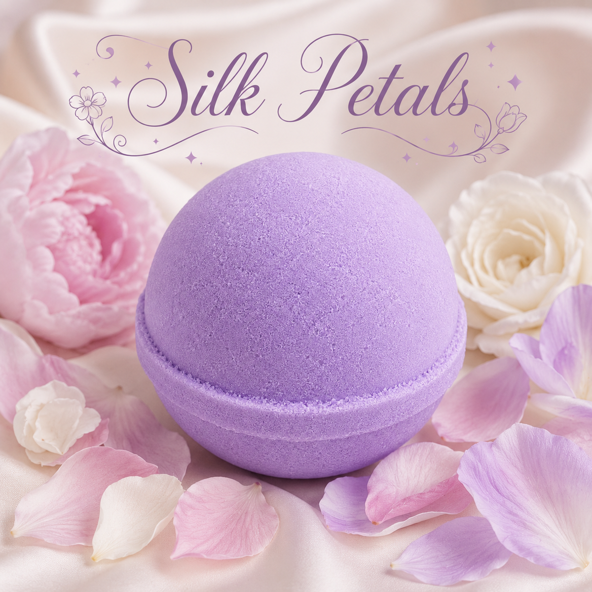 Silk Petals handcrafted bath bomb from Magnolia Grove Gifts