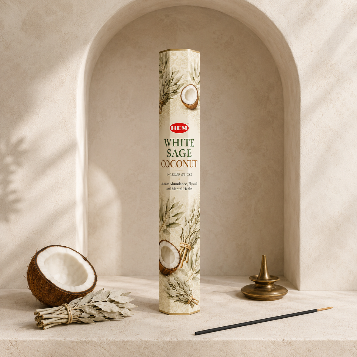 HEM White Sage Coconut incense burning directions and safety
