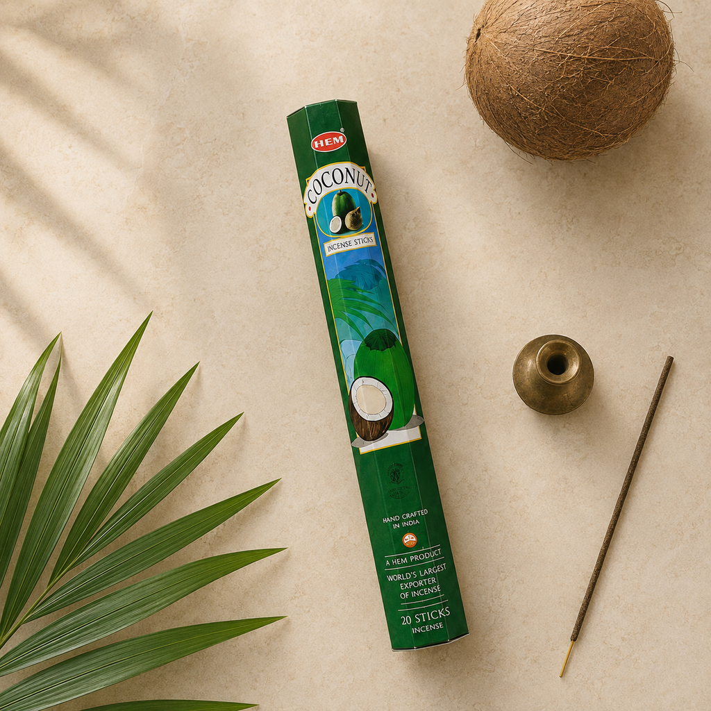 HEM Coconut Incense Sticks – 20 Count