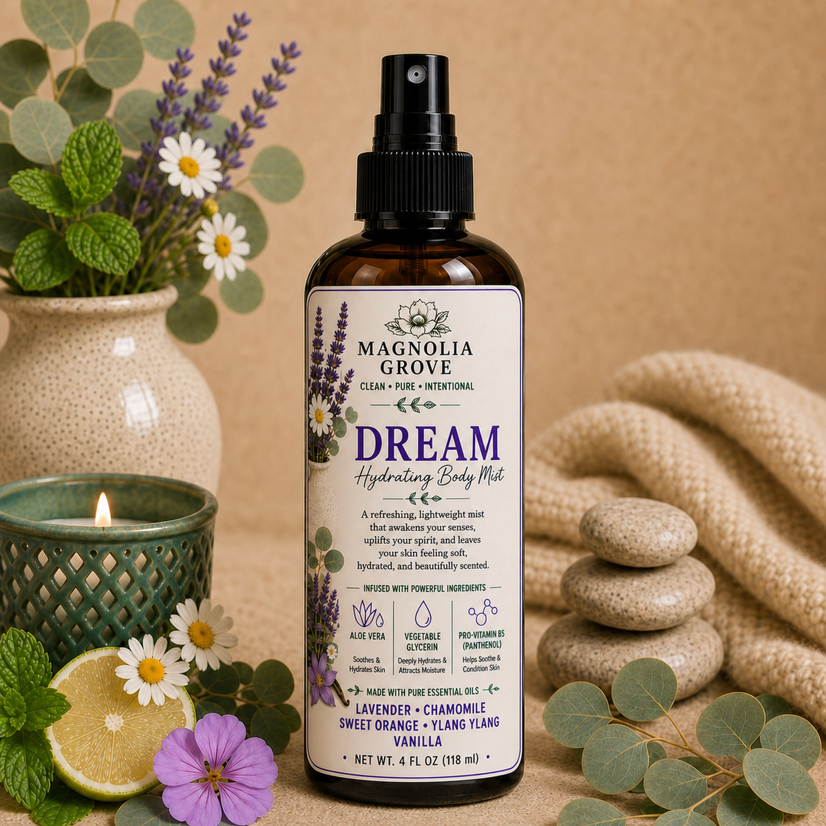 Dream hydrating body mist from Magnolia Grove Gifts