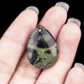 Crocodile Jasper drop pendant — supplier photograph