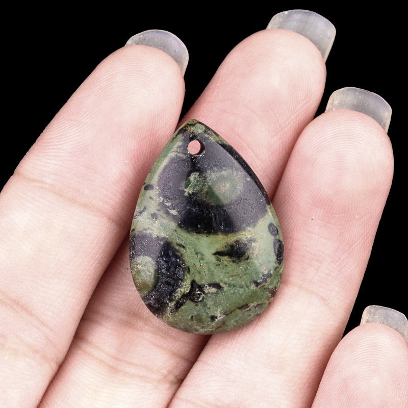 Crocodile Jasper drop pendant — supplier photograph