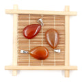 Carnelian drop pendant — supplier photograph
