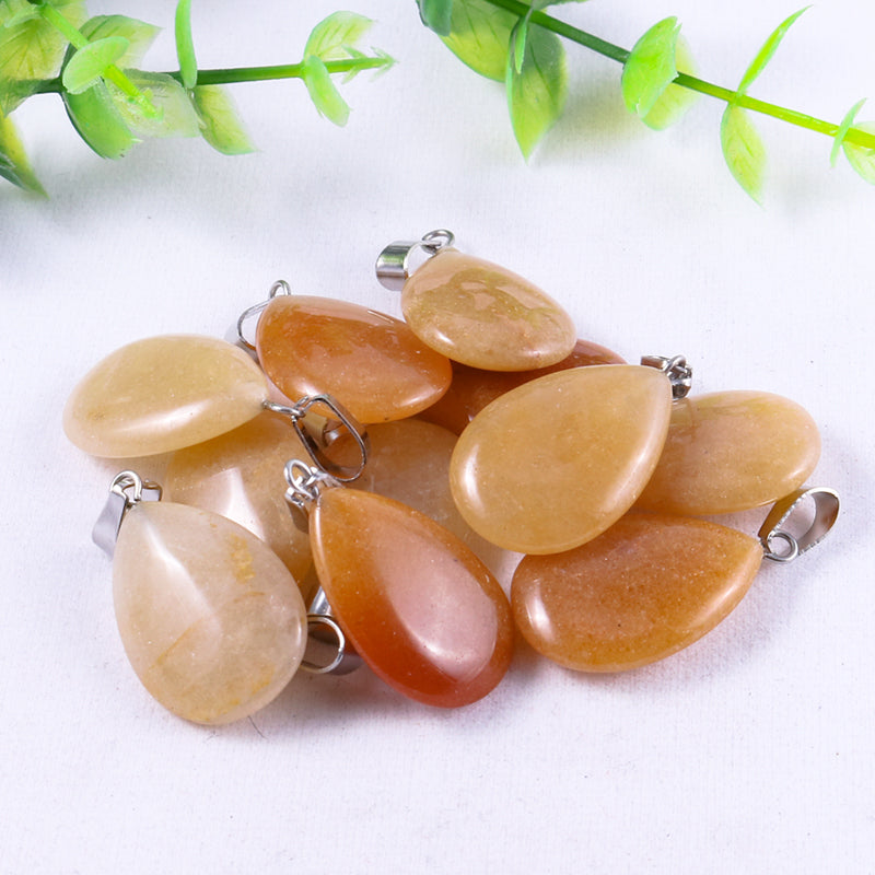 Red Aventurine drop pendant — supplier photograph